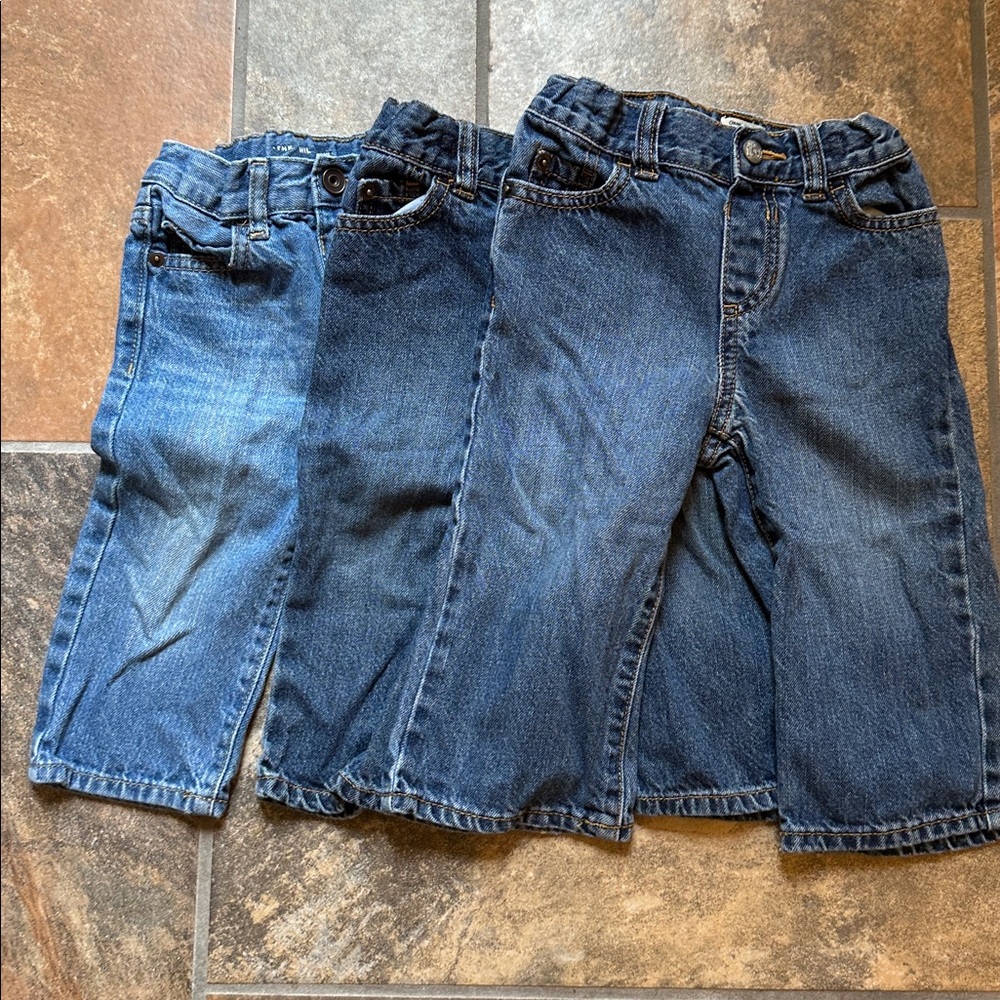 Three pairs of The Children’s Place jeans - size 12-18 months